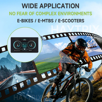 H8 [Haytrix] Ciclocomputador para Bicicleta Eléctrica, Velocímetro con Cable, Cronómetro Digital, Odómetro