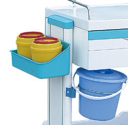 Medische <span class=keywords><strong>trolley</strong></span> Hochey CZ-05C Klasse II, meerdere laden, verstelbare planken, 1 jaar garantie voor ziekenhuis en kliniek - Product Image 6