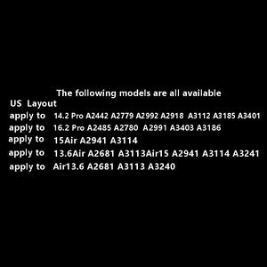 Venta al por mayor de silicona TPU Laptop Keyboard Cover Protector Keyboard Skin para IMacbook <span class=keywords><strong>M1</strong></span> Pro 16 "A2179 A1706 A1932 A2141 Touch Bar - Product Image 2