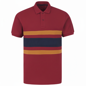 Polo para hombre Polo ligero transpirable bloque de color al aire libre 100% algodón Polo para hombre a la venta a buen precio - Product Image 1