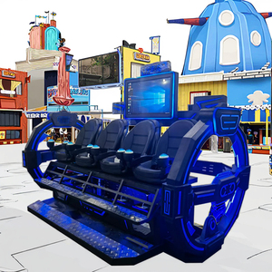 4-Seat 9D VR Gaming <span class=keywords><strong>Simulator</strong></span> Machine de réalité virtuelle extérieure pour enfants Métal Aluminium <span class=keywords><strong>PC</strong></span>/Plastique Adventure Parks Public - Product Image 1