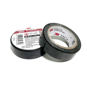Cinta Aislante Eléctrica de PVC Negra <span class=keywords><strong>3M</strong></span> <span class=keywords><strong>Temflex</strong></span> 150 - Ignífuga, Resistente al Desgaste, Resistente a los Rayos UV 18mm X 10M X 0.13mm - Product Image 5
