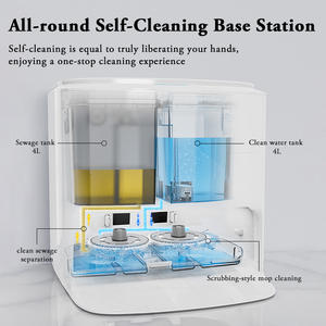 Self-Cleaning V9 Smart Robot Vacuum Cleaner 4000PA Sweeping Laser Navigator <b>Mapping</b> 180Mins Runtime Auto Mop Washing and Drying - Product Image 3