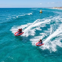 Jet ski gonflable d'été en PVC avec moteur électrique, 2 passagers, bateau gonflable personnalisé en usine pour la location