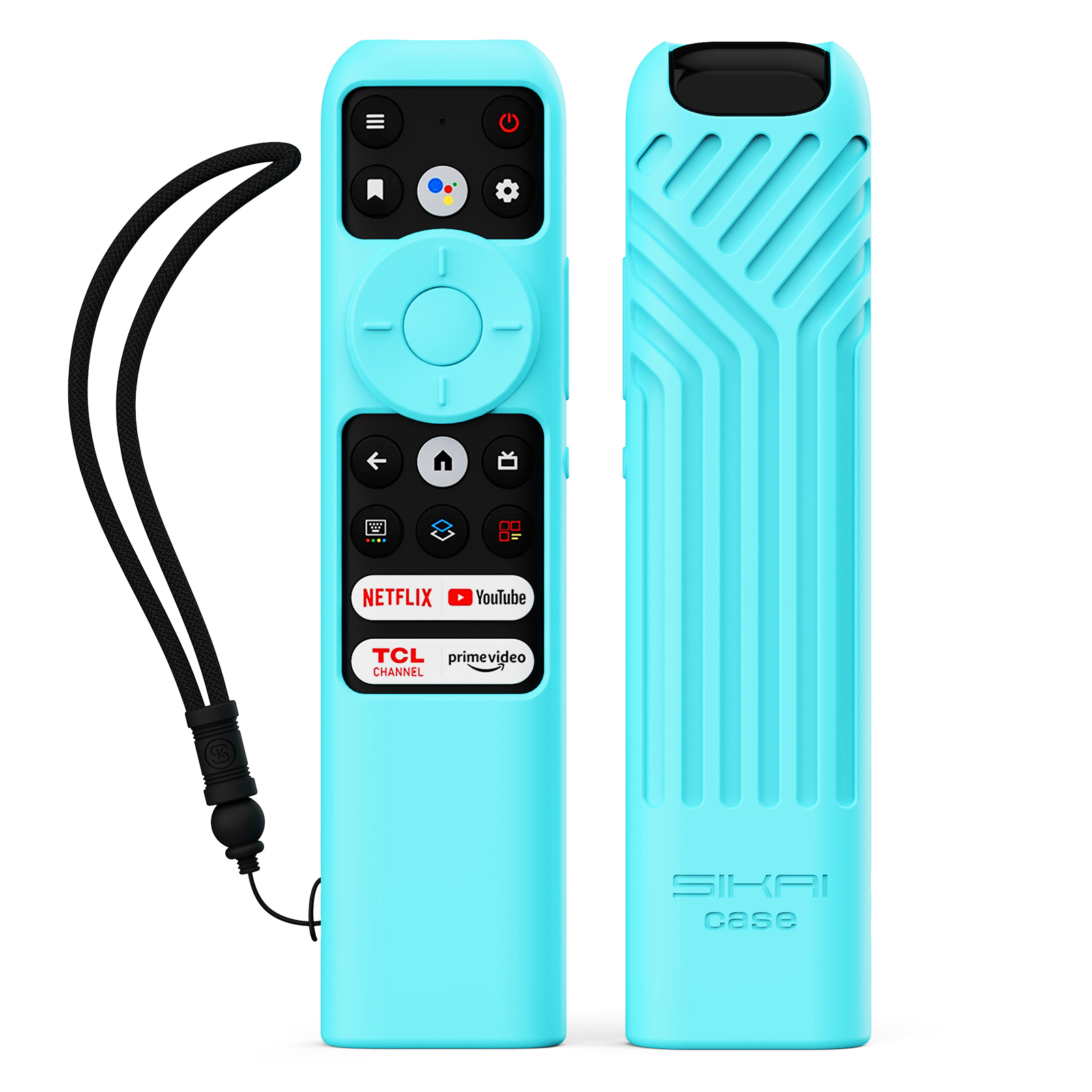 Coque Silicone Ultra-Mince Pour Télécommande TCL RC833A - Protection Antichoc, Légère, Bleue