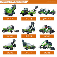 Camion malaxeur à béton autochargeur pour travaux de construction avec moteur diesel, capacité de 3,5 m³, pompe à moteur haute efficacité