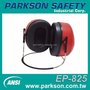 Orejeras Industriales de Alta Durabilidad Taiwan EP-825 Rojas con Diadema, Reducción de Ruido de 22dB, Reutilizables, Protección Auditiva para el Lugar de Trabajo - Product Image 2