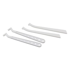Cepillo dental de repuesto con mango de nailon curvado para cuidado bucal, uso adulto - Product Image 1