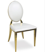 Chaise et table de mariage en acier inoxydable avec plateau en verre miroir en forme d'œil pour banquets et événements festifs