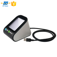 Lector de código de barras CMOS QR hecho en China Escáner de código de barras de escritorio USB omnidireccional 2D para sistema Pos DYscan