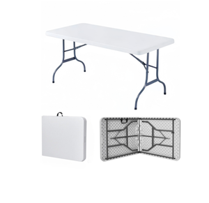 <span class=keywords><strong>Table</strong></span> <span class=keywords><strong>pliante</strong></span> portable en plastique robuste de 154 cm (60 pouces) <span class=keywords><strong>pour</strong></span> <span class=keywords><strong>camping</strong></span> et pique-nique en extérieur avec coussin imperméable - Product Image 5