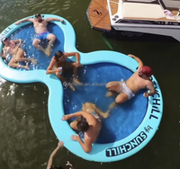 Hamac flottant rond de coussin solaire gonflable de nouvelle conception pour la mer/lac/piscine d'intex