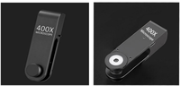 Microscope pour téléphone portable, à Clip universel, 38 — 400X, avec éclairage LED pour les insectes, la peau, nouveau