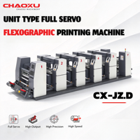 Machine flexographique à unité servo complète avec système de séchage UV pour autocollants adhésifs