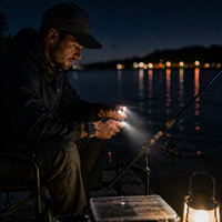 Lampe torche LED pour doigts, mains libres, rechargeable, avec sangle de poignet, pour camping, pêche, randonnée, travaux de réparation en extérieur