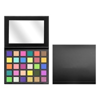 Palette de fards à paupières carrée étanche 30 couleurs à assembler soi-même (DIY) OEM, emballage vide 22 mm sans logo, maquillage pour les yeux en stock