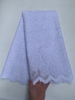 Nouvelle Arrivée Tissu en Dentelle Suisse de Haute Qualité 100% Coton Tissu en Dentelle Africaine Broderie Tissu en Voile Suisse TY6063