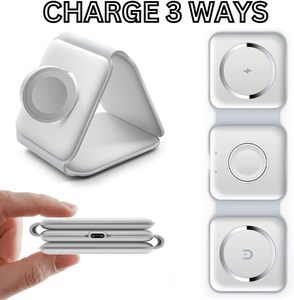 <span class=keywords><strong>Cargador</strong></span> de muelle de viaje de 15W 3 en 1 <span class=keywords><strong>cargador</strong></span> inalámbrico magnético portátil plegable para Vivo Xiaomi Huawei <span class=keywords><strong>Redmi</strong></span> Samsung Oppo Compatible - Product Image 4