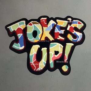 Tùy Chỉnh Thiết Kế Logo Tufted Thảm Hình Dạng Mat Tùy Chỉnh Thảm Logo Non-Slip Handmade Thảm - Product Image 4