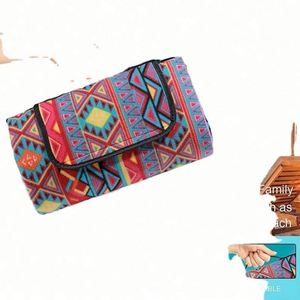 Tapis de pique-nique de plage pliable, léger, durable, imperméable, en coton polyester, style bohème, design personnalisé - Product Image 4