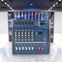Console de mixage audio DJ professionnelle sans fil et filaire à 6 canaux avec effets numériques doubles 99DSP et réponse en fréquence de 20 Hz à 20 kHz