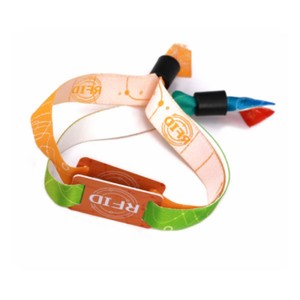 HF NXP <span class=keywords><strong>MF1</strong></span> S50 Dây Đeo Cổ Tay Vải RFID 13.56MHz RFID <span class=keywords><strong>NFC</strong></span> Dây Đeo Cổ Tay Dệt - Product Image 4