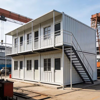 Maisons modulaires portables pliables de 20 pieds, maisons conteneurs préfabriquées pliantes en acier, abri de voiture rapide à vendre