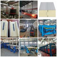Ligne de production continue de panneaux sandwich PIR/PUR/PU avec roulement et moteur de 7,5 kW, taille de plaque de 1200 mm