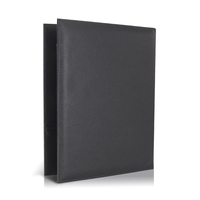Usine en gros personnalisé invité en cuir chambre d'hôtel en cuir pu A4 cahier Menu livre chèque porte-livre couvre