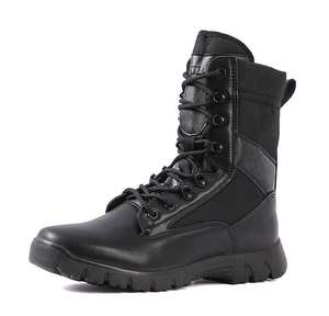 काले हल्के सामरिक युद्ध प्रशिक्षण बूट वाटरप्रूफ कुस्कुड बाहरी छलावरण एंटी-स्किड पहनने के प्रतिरोधी टो माइक्रोफाइबर - Product Image 4