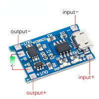 Module de charge de batterie au lithium HSW TP4056 1A avec interface MICRO USB et protection par ruban adhésif, carte TP4056 pour module