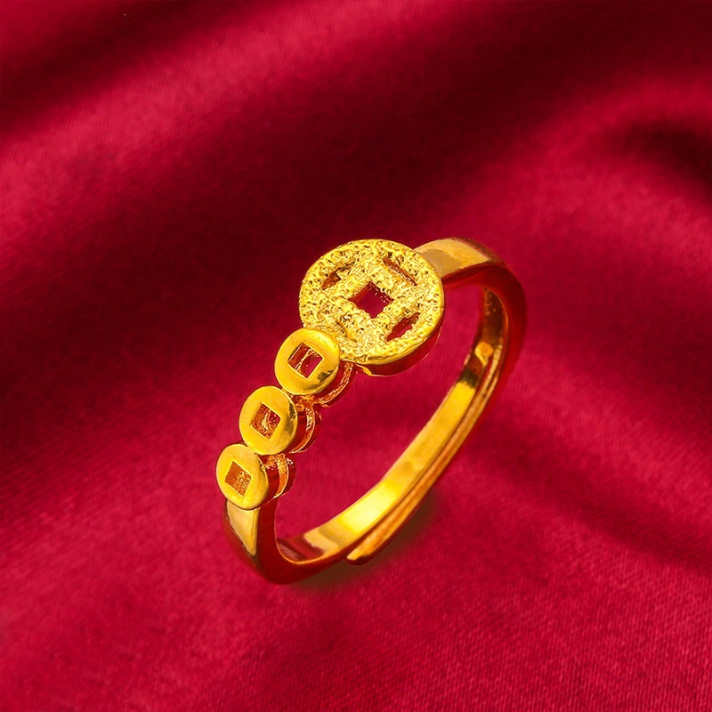 white Money Ring Opening