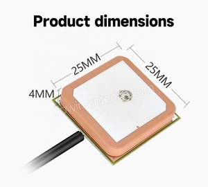 Glonass GPS GNSS Galileo Hoạt Động Nội Bộ Chip Thụ Động Ăng Ten Gốm Tăng Cao 28dBi Rhcp Phân Cực 50W Điện Navigator - Product Image 6