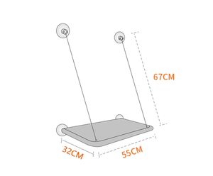 Shengfeng Pet Supply - Produit pour animaux de compagnie très vendu - Lit pour chat pliable et peu encombrant avec ventouse - Hamac pour chat à fixer à la fenêtre - Product Image 5