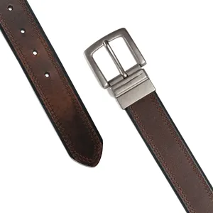 Manufacturers Wholesale Genuine Leather Pin Buckle Belt Customized Single Layer Cow Leather Men's Belts