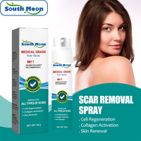 South Moon Spray Cicatrisant pour Cicatrices : Traitement Liquide des Cicatrices de Césarienne, Hyperplastiques, Contractures, Brûlures, Acné, Chirurgicales, Vergetures et Chéloïdes