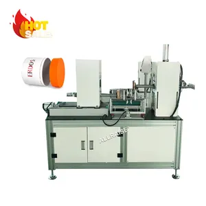 Automatic Paper Cans Making Machine Round box labeling machine Paper Can labeling and packing machine