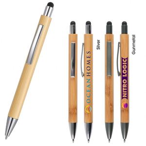 Bolígrafo Ecológico de Bambú, Nuevo Artículo de Papelería para Oficina, Regalo Empresarial, Bolígrafo de Madera con Punta de Titanio y Tecnología Táctil - Product Image 1