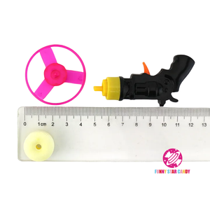 Fabricant chinois compresser tablette sifflet bonbon dur en plastique Spin cercle coloré Mini tir volant Gyro pistolet <span class=keywords><strong>bonbons</strong></span> jouet - Product Image 3