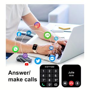 Nuevo Reloj Inteligente con Pantalla Grande y Micrófono Incorporado para Llamadas <span class=keywords><strong>de</strong></span> <span class=keywords><strong>Voz</strong></span> HD, Batería <span class=keywords><strong>de</strong></span> Larga Duración - Product Image 4