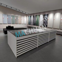 Schiebe keramik platte Marmor Wandfliesen platte Granitst änder Pull Push Display Rack für Showroom
