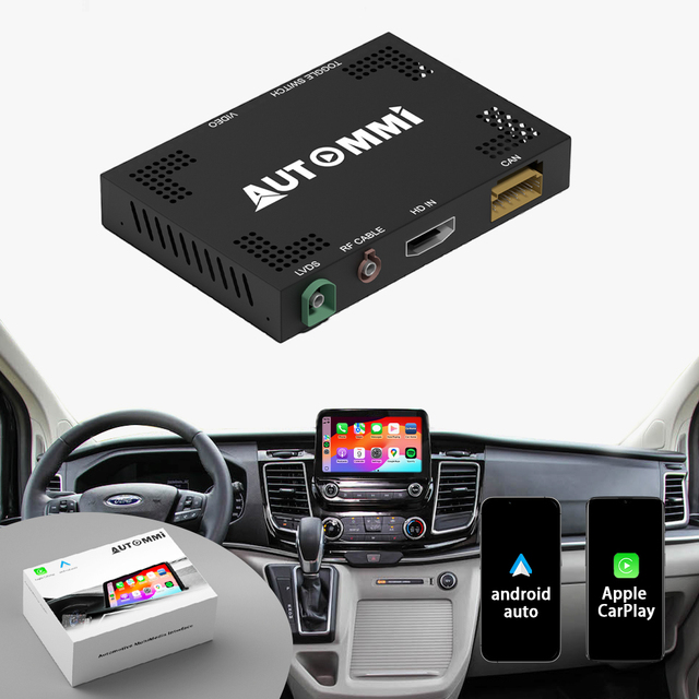 Explorer Escape Focus SYNC Original Car Screen Upgrade Wireless CarPlay & Android Auto Decoder Module Interface Kit for Ford