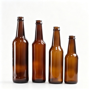 Botella <span class=keywords><strong>de</strong></span> <span class=keywords><strong>vidrio</strong></span> <span class=keywords><strong>de</strong></span> cuello largo para cerveza con tapa corona para cerveza artesanal, elaboración casera, kombucha, sidra, refrescos, en colores ámbar, marrón, flint y azul. - Product Image 6