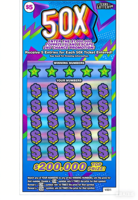 Biglietto Gratta e Vinci Personalizzato 50X, Biglietto Promozionale a Tema, Carta da Gioco Personalizzata con Premi, Strato Grattabile