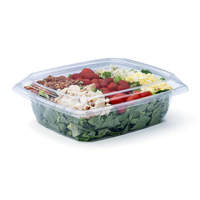 Machine d'emballage automatique de barquettes à salade avec système de remplissage par peseuse multi-têtes