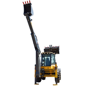 Compact 4WD Backhoe Loader with Strong <b>Frame</b> <b>Large</b> Work Area High Stability for Industrial Use - Product Image 5
