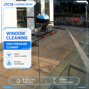 Drone de nettoyage industriel fiable, machine de lavage de façades, outil intelligent d'entretien de bâtiments, dispositif de nettoyage de vitres pour les commerces - Product Image 1