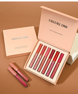 Set Hadiah Makeup Lipstik <span class=keywords><strong>Matte</strong></span> <span class=keywords><strong>6pcs</strong></span> Velvet Melembapkan Tahan Air Tahan Lama Rose Anti Lengket di Gelas <span class=keywords><strong>Lip</strong></span> <span class=keywords><strong>Gloss</strong></span> Model ML1008 MSDS - Product Image 6