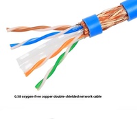 Câble réseau en cuivre Cat5e 6 de 305 m, sortie d'usine |   4 paires de câbles LAN FTP/SFTP intérieur/extérieur, gaine en PVC, compatibles avec Cat5/Cat6