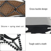 Ensemble de chaussettes en caoutchouc antidérapantes, pour bottes, chaussures extensibles, antidérapantes